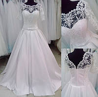 Свадебное атласное платье "Оливия-4"