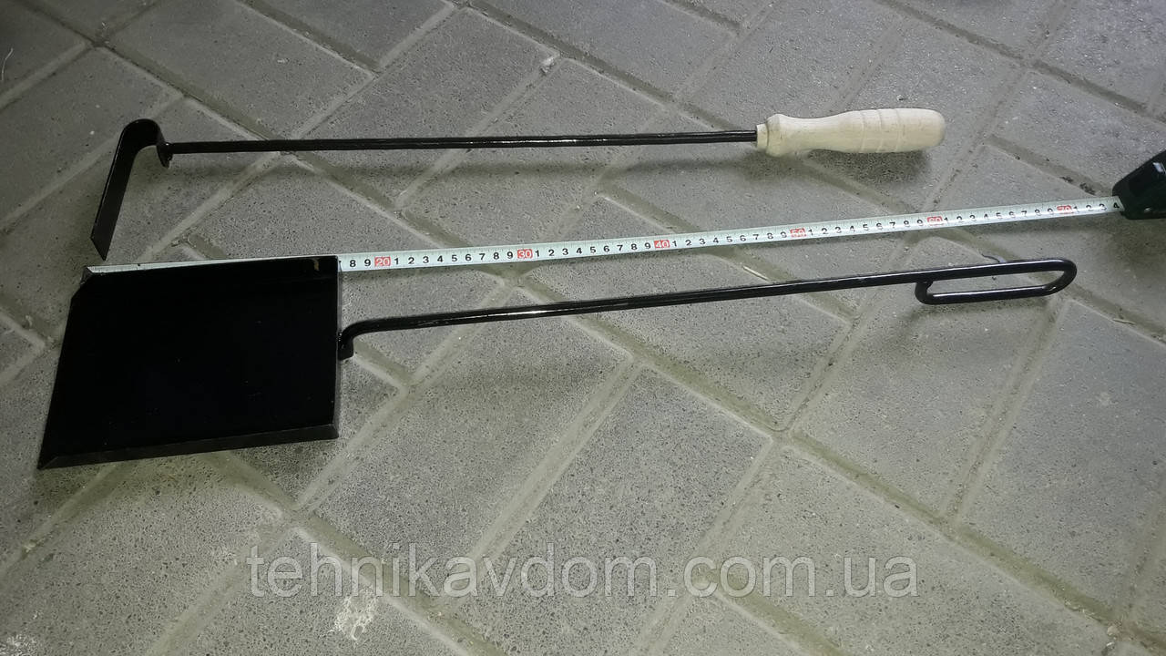 Кочерга та лопатка для каміна мангала та дров'яного котла, фото 1