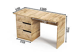 Стіл письмовий у дитячу кімнату з ДСП Colors Forte