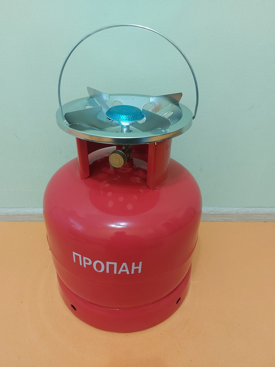 Газовий балон пропан 15 літрів у комплекті з конфоркою, фото 1