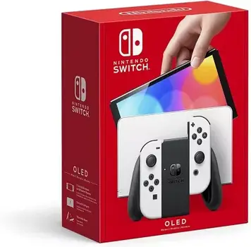 Портативна ігрова приставка Nintendo Switch OLED with White Joy-Con (045496453435)