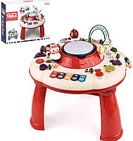 Детский развивающий музыкальный столик "Space games table" КРАСНЫЙ арт. 1102