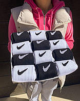Бокс чоловічих високих шкарпеток Nike 41-45 на 12 пар у подарунковій коробці