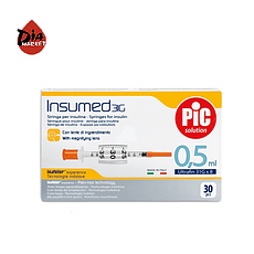 Шприци інсулінові Інсумед 0,5 мл (Insumed 0,5 ml) 30G — 1 паковання