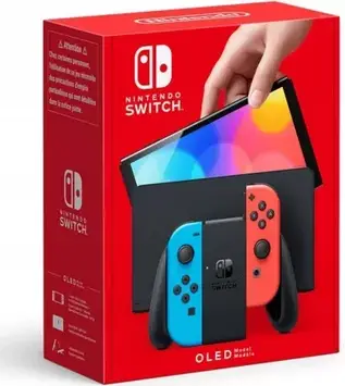 Портативна ігрова приставка Nintendo Switch OLED with Neon Blue and Neon Red Joy-Con (045496453442)