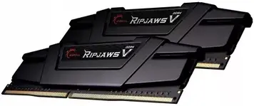 Пам'ять для настільних комп'ютерів G.Skill 64 GB (2x32GB) DDR4 3600 MHz Ripjaws V Black (F4-3600C18D-64GVK)
