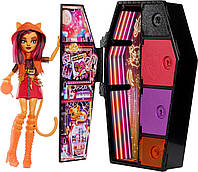 Кукла Monster High Toralei Stripe Skulltimate Secrets Neon Frights Торалей с шкафчиком (HNF80)