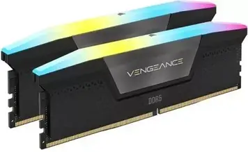 Пам'ять для настільних комп'ютерів Corsair 32 GB (2x16GB) DDR5 6000 MHz Vengeance RGB (CMH32GX5M2D6000Z36K)