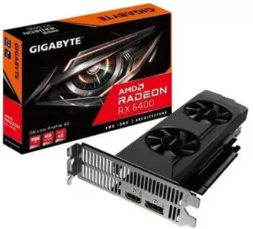 Відеокарта GIGABYTE Radeon RX 6400 D6 LOW PROFILE 4G (GV-R64D6-4GL)
