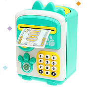 Сейф скарбничка дитяча , імітація сканера відбитка, 2 банкноти