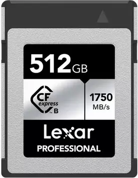 Карта пам'яті Lexar CFexpress Type B Pro Silver Series R1750/W1300 512 ГБ