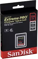 Карта пам'яті SanDisk 128 GB CFexpress Type B Extreme PRO (SDCFE-128G-GN4NN)