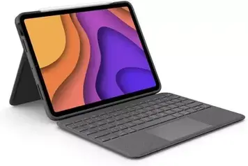 Обкладинка-клавіатура Logitech Folio Touch US для iPad Air 4-го покоління Oxford Grey (920-010121)