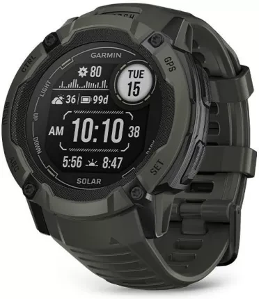 Смарт-годинник Garmin Instinct 2X Solar Moss (0100280505) - фото 2 - id-p1990085669