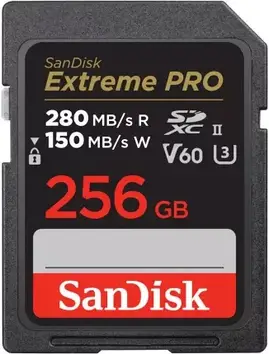 Карта пам'яті SanDisk 256 GB SDXC Extreme Pro UHS-II U3 V60 Class 10 (SDSDXEP-256G-GN4IN)