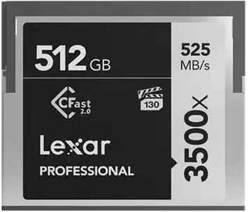 Карта пам'яті Lexar 512 ГБ 3500x CFast Professional (VPG-130) (LC512CRBNA3500)