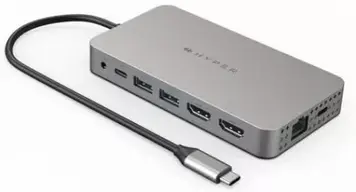 Хаб Hyperdrive P Hub Hyper HD Dual HDMI 10-in-1 2x 4K HDMI (HDM1HGL)