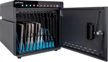 Зарядна станція Manhattan USB-C Power Delivery 180 Вт, 10 портів/слот, чорна