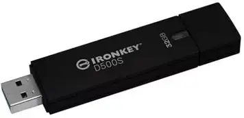 Флешка Kingston 32GB IronKey D500S FIPS 140-3 Level 3 AES 256 (IKD500S32GB)