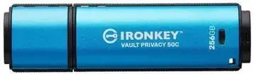 Kingston 256GB IronKey Vault Privacy 50C AES-256 FIPS 197 USB-C (IKVP50C256GB)
