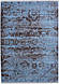 Сучасний прямокутний килим Севен "Безодня", колір блакитний, фото 2