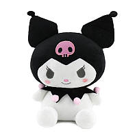 Плюшевая игрушка Хеллоу Китти Куроми, розовая, аниме Kuromi Hello Kitty, 25 см
