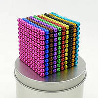 Неокуб NeoCube цветной 216 шариков по 3мм, магнитные шарики головоломка! Идеально