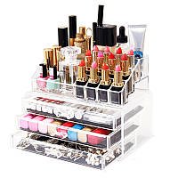 Органайзер Cosmetic Storage Box для зберігання косметики та аксесуарів на 4 відділення, відмінний товар