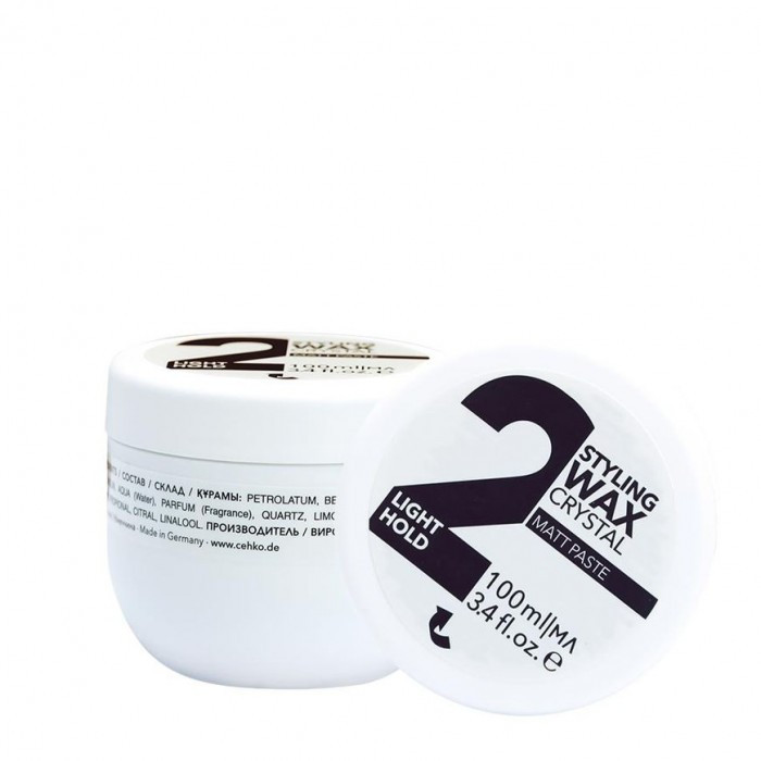 C:EHKO Style Crystal Styling Wax - Віск для стайлінгу легкої фіксації 2* 100мл (Оригінал), фото 1