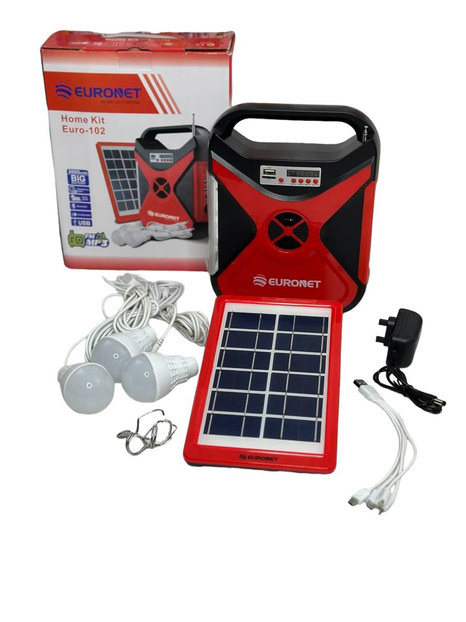 Автономна система освітлення  Euronet Euro-102 8000 мА/г із сонячною панеллю/ліхтарем/лампою, фото 1