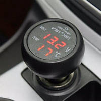Автомобильный термометр - вольтметр - USB VST 706, отличный товар