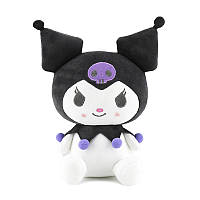 Плюшевая игрушка для детей Хеллоу Китти Куроми, фиолетовая, Kuromi Hello Kitty, 25 см