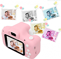 Цифровой детский фотоаппарат Фотокамера c дисплеем 2 функция фото и видеосъемка UKC GM14 розовый! Хороший