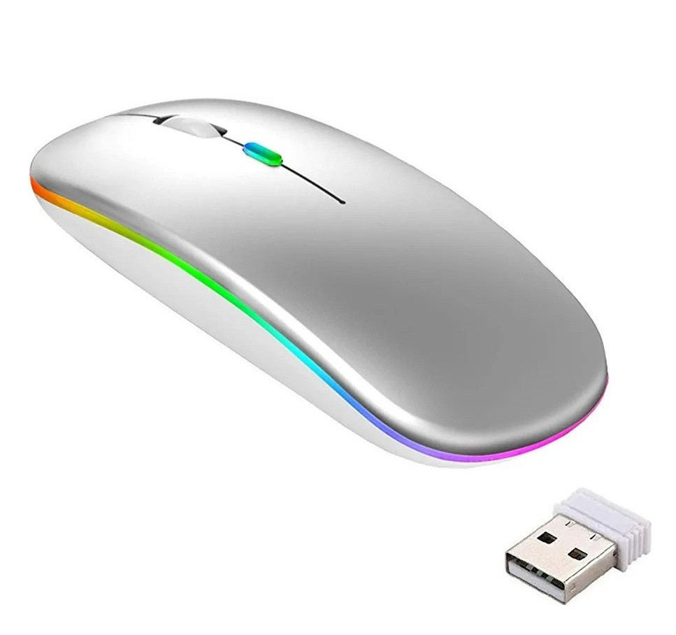 Бездротова миша підсвічуванням з акумулятором для ноутбука USB Bluetooth Бездротові Мишки