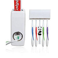 Диспенсер дозатор для зубной пасты и держатель зубных щеток ! Качественный
