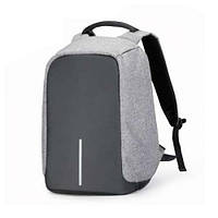 Рюкзак антивор с защитой сумка с USB BOBBY Серый! Качественный