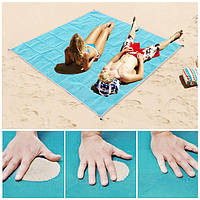 Пляжный коврик подстилка покрывало анти песок SAND MAT 1.5x2 Антипесок! Качественный