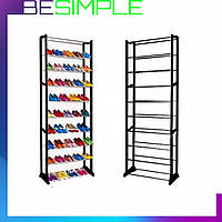 Полка для обуви на 30 пар Amazing Shoe Rack 51х24х140 см Черная! Quality