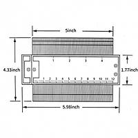 Інструмент вимірювальний Контурний шаблон Wolfcraft Irregular ruler розміри контуру 5 дюймів 125 мм! BEST