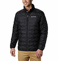 Черный мужской ультралегкий пуховик Columbia Delta Ridge Down Hooded Jkt ,L, 1875902-010