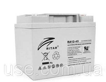 Аккумулятор AGM 12V, 45AH, RITAR, AGM, АКБ, 12V, 12В, 45 Ah, тяговый ...