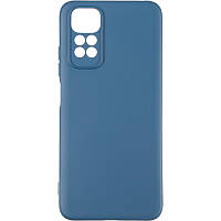 Чехол - накладка для Redmi Note 11 / бампер на редми нот 11 / SOFT Silicone Case / cиний / покрытие soft touch