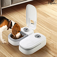 Автоматическая кормушка для домашних животных умный дозатор с таймером для кошек и собак MA-6! Качественный