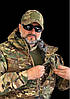 Зимова тепла чоловіча камуфляжна куртка бушлат Ріп-стоп Army Multicam M-65 з водонепроникним відштовхуванням, фото 4