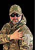 Зимова тепла чоловіча камуфляжна куртка бушлат Ріп-стоп Army Multicam M-65 з водонепроникним відштовхуванням, фото 5