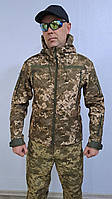 Куртка-ветровка Stratagem-M, модель Milt-13 Lux M-TM Soft Shell пиксель