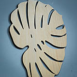 Настінне панно "Листя монстери" з дерева, фото 3