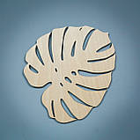 Настінне панно "Листя монстери" з дерева, фото 2