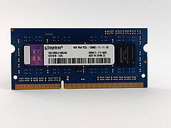 Оперативна пам'ять для ноутбука SODIMM Kingston DDR3L 4Gb 1600MHz PC3L-12800S (ASU16D3LS1KBG/4G) Б/В