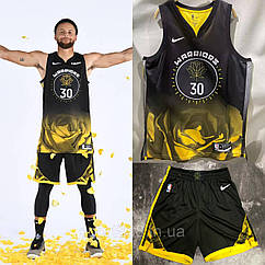 Баскетбольна форма Карі 30 Голден Стейт Curry Golden State Warriors Black Rose City Edition 2023-2024